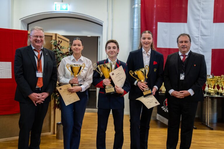 Axelle lors de la remise des prix