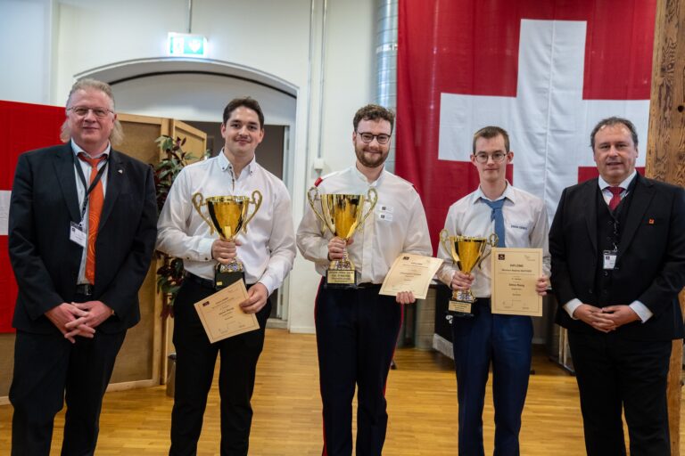 Baptiste lors de la remise des prix